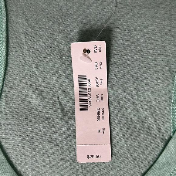 J. Crew mint green Fitted Sleeveless Tank Top NWT - Picture 3 of 7